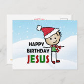 Gefeliciteerd Jezus Briefkaart (Voorkant / Achterkant)