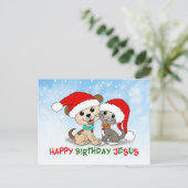 Gefeliciteerd Jezus Briefkaart (Staand voorkant)