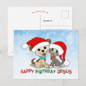 Gefeliciteerd Jezus Briefkaart (Voorkant / Achterkant)