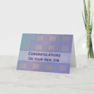 Gefeliciteerd Job pastel blauw Kaart