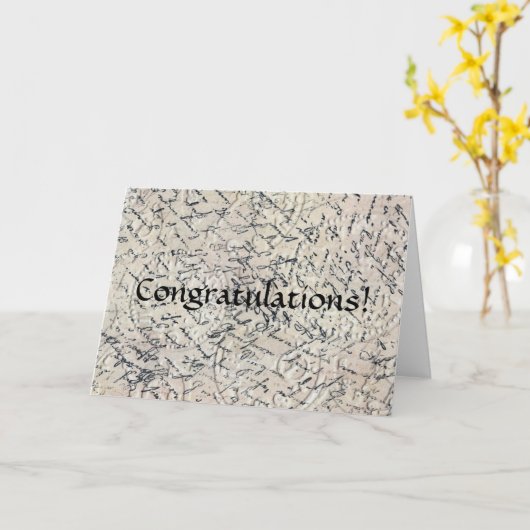 Gefeliciteerd Kaart (Gele Bloem)