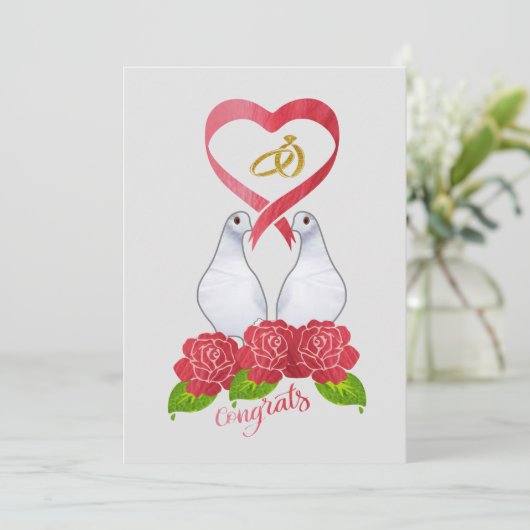 Gefeliciteerd kaart (Staand voorkant)