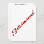 Gefeliciteerd Kaart (Voorkant / Achterkant)