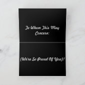 Gefeliciteerd Kaart (Binnen)