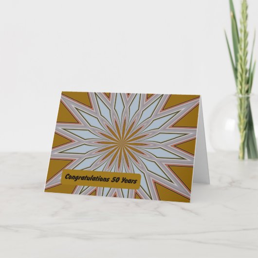 Gefeliciteerd, Kaart, 50 jaar in bedrijf Kaart (Voorkant)