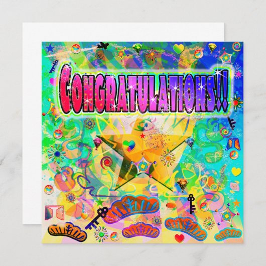 Gefeliciteerd Kaart ~ Epoch uur (Voorkant / Achterkant)