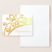 Gefeliciteerd Kaart-Pageant Crown Folie Kaarten (Display)