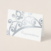 Gefeliciteerd Kaart-Pageant Crown Folie Kaarten (Voorkant)