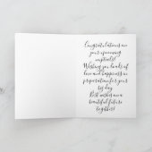 Gefeliciteerd Kaart van het Witte Vrijgezellenfees (Binnen)