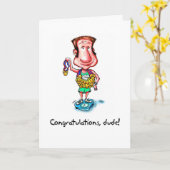 Gefeliciteerd Kaart voor Marathoner - Medals Dude (Gele Bloem)