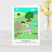 Gefeliciteerd Kaart voor Marathoner - Pheidippides (Gele Bloem)