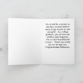 Gefeliciteerd Kaart voor White Debutante (Binnen)