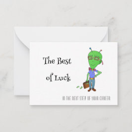 Gefeliciteerd kaarten voor nieuwe baan notitiekaartje