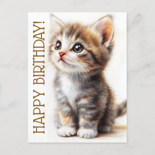 Gefeliciteerd, Katvrouw, Kattenliefhebber, Profici Briefkaart