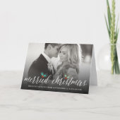 Gefeliciteerd Kerstmis, Mr. en Mrs. Foto Modern We Feestdagen Kaart (Voorkant)