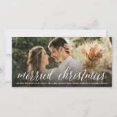 Gefeliciteerd Kerstmis, Mr. en Mrs. Foto Modern We Feestdagenkaart (Voorkant)