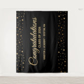 Gefeliciteerd Klas van 2026 achtergrond afstuderen Wandkleed (Voorkant)