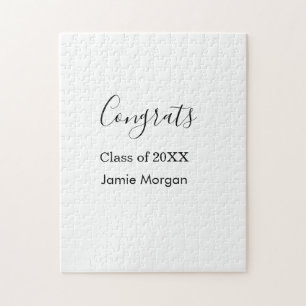 Gefeliciteerd klas van 20XX afstudeernaam eenvoudi Legpuzzel