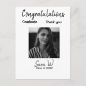 Gefeliciteerd klas van jaar naam school briefkaart (Voorkant)