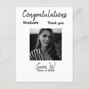 Gefeliciteerd klas van jaartal naam school briefkaart