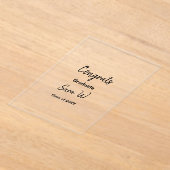 Gefeliciteerd klas van voeg jaarnaam school col acryl uitnodigingen (Laagn)