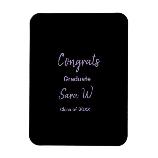 Gefeliciteerd klas van voeg jaarnaam school col magneet (Verticaal)