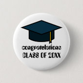 Gefeliciteerd Klasse van 2017 Afstuderen Button (Voorkant)