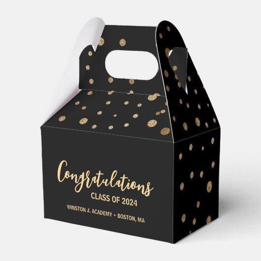 Gefeliciteerd klasse van 2024 afstuderen custom bedankdoosjes (Achterkant)