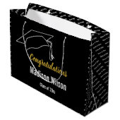 Gefeliciteerd Klasse van 2024 Sjabloon Groot Cadeauzakje (Achterkant Gekanteld)