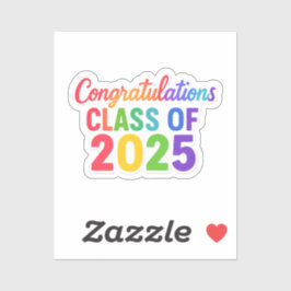 Gefeliciteerd Klasse van 2025 Sticker