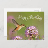 Gefeliciteerd Kolibrie Briefkaart (Voorkant / Achterkant)