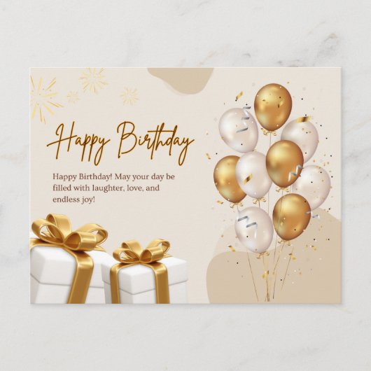 Gefeliciteerd Leuk verjaardagsliedje voor jou Briefkaart (Voorkant)