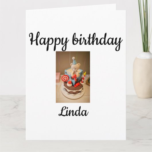 Gefeliciteerd Linda Kaart (Voorkant)
