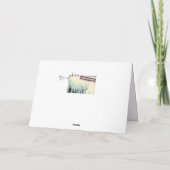 Gefeliciteerd Lucky Flower Wenskaart Kaart (Achterkant)