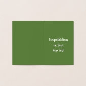 Gefeliciteerd, Lucky Four Leaf Clover Folie Kaarten (Binnen)