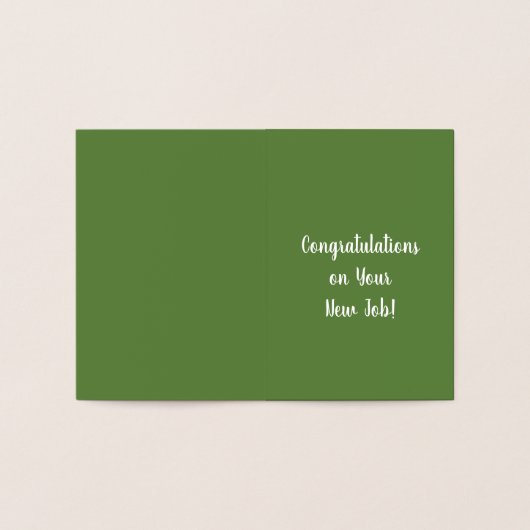 Gefeliciteerd, Lucky Four Leaf Clover Folie Kaarten (Binnen)