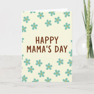 Gefeliciteerd Mama met Moederdag Bloem kunst kaart