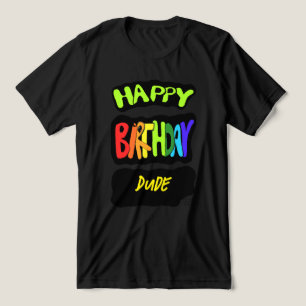 Gefeliciteerd, man! Fun Party gepersonaliseerde Pr Tri-Blend Shirt