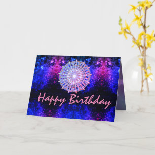 Gefeliciteerd Mandala Cosmic Galaxy Kaart