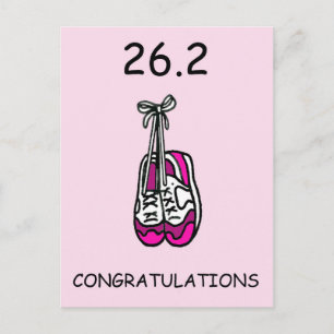 Gefeliciteerd Marathon Runner voor Vrouw Briefkaart