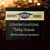 Gefeliciteerd Master Degree feest Tapijt Wandkleed