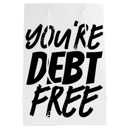 Gefeliciteerd Medium Cadeauzakje (Achterkant)