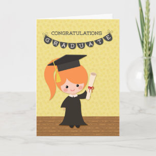 Gefeliciteerd, meisje Afstuderen Kaart