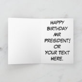 Gefeliciteerd meneer President! Kaart (Binnen)