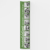 Gefeliciteerd met 8 Aangepaste tekst voor fotocoll Spandoek (Verticaal)