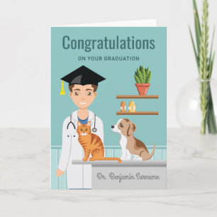Gefeliciteerd met afstuderen aan de diergeneeskund kaart