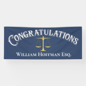 Gefeliciteerd met Afstuderen Advocaat Spandoek (Horizontaal)