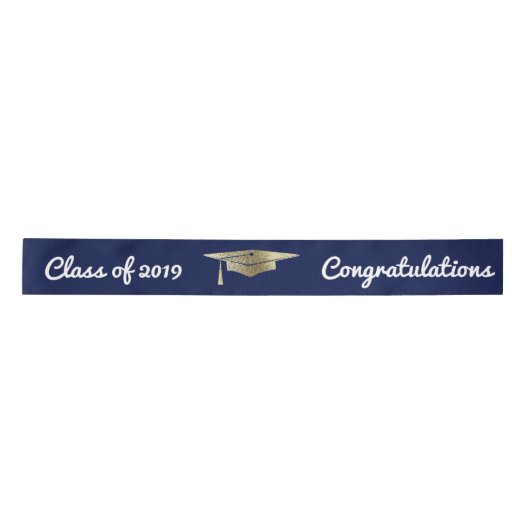 Gefeliciteerd met Afstuderen Class of 2019 Faux Go Lint (Voorkant)