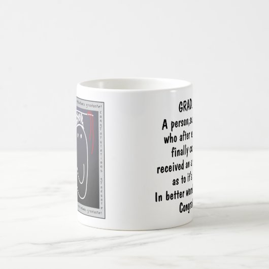 Gefeliciteerd met Afstuderen Klassieke Mok met wit (Center)