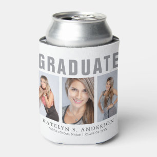 Gefeliciteerd met afstuderen Photo Collage Blikjeskoeler